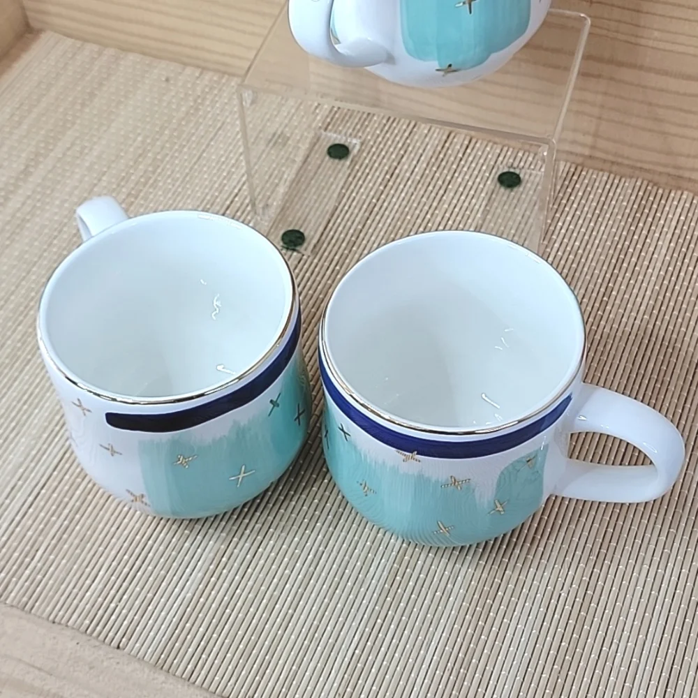 Pier 1 Set of 3 Anthropologie Artist Mugs